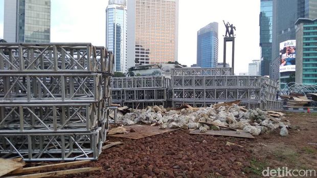 Gabion Kokoh Lagi di Bundaran HI