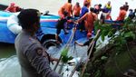 Penampakan Bus Sriwijaya yang Masuk Jurang Sedalam 75 Meter