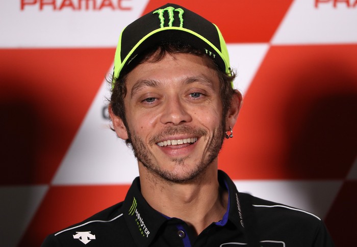 PHILLIP ISLAND, AUSTRALIA - OCTOBER 24: Valentino Rossi of Italy and rider of the #46 Yamaha Factory Racing Yamaha is seen during a press conference ahead of the 2019 MotoGP of Australia at Phillip Island Grand Prix Circuit on October 24, 2019 in Phillip Island, Australia. (Photo by Robert Cianflone/Getty Images)