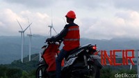 PLTB ini menjadi sumber energi pembangkit listrik berkekuatan 75 ribu mega watt.