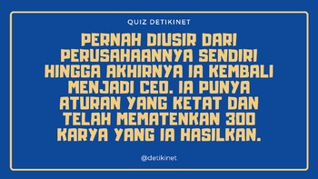 Pernah keluar dari perusahaannya sendiri dan akhirnya kembali lagi menjadi CEO. Foto: detikINET/Aisyah Kamaliah