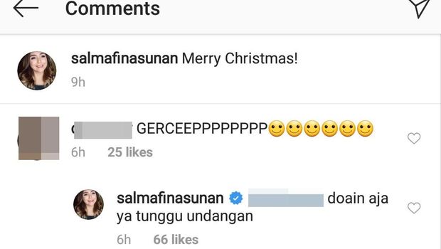 Natal Bareng Cowok Bule, Salmafina: Tunggu Undangannya