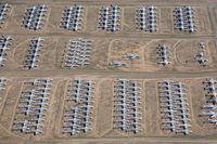 Kuburan pesawat Davis-Monthan Air Force Base (DMA) di Tucson, Arizona