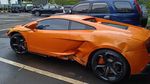 Penampakan Lamborghini Penodong Pelajar yang Kini Ringsek Parah
