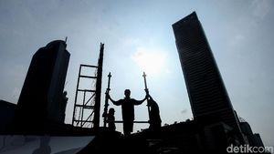 Penampakan Terkini Panggung Pesta Tahun Baru di Bundaran HI