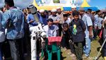 Penampakan Puncak Gerhana Matahari Cincin di Simeulue Aceh