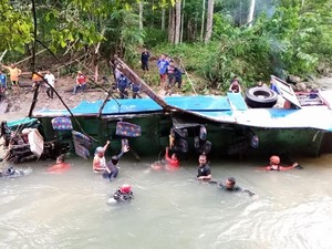 Polisi: Lokasi Bus Sriwijaya Terjun ke Jurang Rawan Kecelakaan