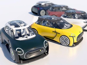 Unik, Mahasiswa Ini Sulap Mobil Listrik MINI Cooper Jadi Funky