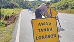 Waduh! Jalan di Perbatasan Entikong Retak