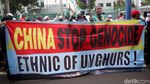 Kedubes China Digeruduk Massa Aksi Bela Muslim Uighur