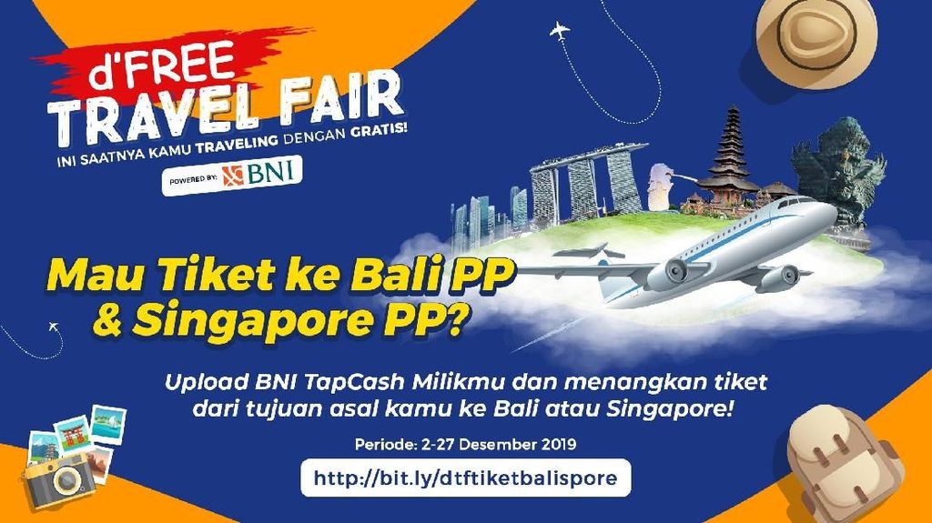 Ini Kesempatan Terakhirmu Dapatkan Tiket Gratis Bali & Singapura
