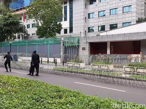 Jelang Aksi Bela Muslim Uighur, 3 Water Cannon Siaga di Kedubes China