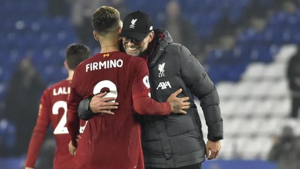 Jurgen Klopp kala membawa Liverpool mengalahkan Leicester City 4-0. (AP Photo/Rui Vieira)