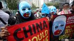 Kedubes China Digeruduk Massa Aksi Bela Muslim Uighur