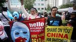Kedubes China Digeruduk Massa Aksi Bela Muslim Uighur