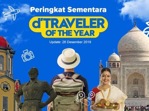 Peringkat Sementara dTraveler of The Year 2019, Ada Namamu?