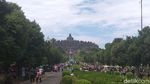 Foto: Keramaian Candi Borobudur di Akhir Tahun