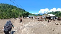Banjir bandang juga terjadi di Sigi, Sulawesi Tengah pada 14 Agustus 2019. M Qadri/detikcom.