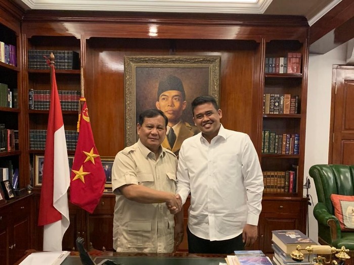 Prabowo Subianto Bertemu Bobby Nasution