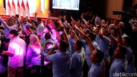 Pada bulan Februari, suhu politik kian panas seiirng berlangsungnya debat Capres kedua pada 17 Februari 2019. Rengga Sancaya/detikcom.