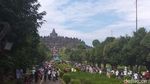 Foto: Keramaian Candi Borobudur di Akhir Tahun