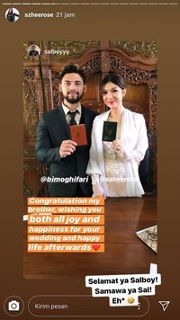 Selamat! Szheilla Rose Menikah dengan YouTuber Bimo Ghifari
