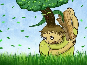 Pohon Tumbuh di Atas Kepala