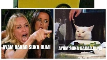 Meme ini juga muncul dalam versi bahasa Indonesia dan cukup banyak jenisnya seperti Ayam Suka Bakar Bumi (Pool)