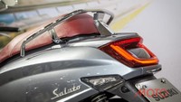 Tak hanya area depan yang kekinian, area belakang Saluto 125 juga modern dengan sentuhan lampu rem dan lampu sein LED.Foto: Moto7.net