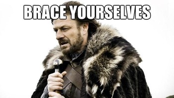 Dekade 2010-2019 tidak bisa dilepaskan dari serial paling top Games of Thrones yang tayang dari 2011-2019. Serial ini melahirkan ribuan meme, yang pertama kali adalah Winter is Coming yang bisa diganti-ganti tulisannya (Pool)