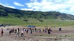 Before-After Bromo Kebakaran, Terbakar karena Flare hingga Tornado Api