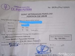 Harga Psikotes Saat Bikin SIM di Pekanbaru Rp 100 Ribu Dikeluhkan Warga