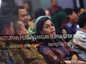Menkeu Sri Mulyani Tutup Perdagangan Saham 2019