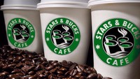 Dari Palestina, jangan sampai ketipu kalau mau santai di coffee shop ya. Yang ini bukan Starbucks Coffee  tapi Stars & Bucks Cafe. Foto: Istimewa