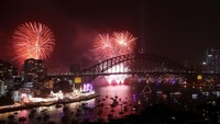 Australia menjadi salah satu negara pertama yang merayakan pergantian tahun baru 2020 bersama Foto: gettyimages