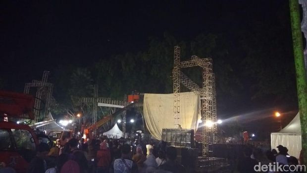 Begini Penampakan Panggung Pasha 'Ungu' yang Ambruk di Magelang