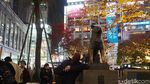 Potret Deadpool Berfoto dengan Hachiko