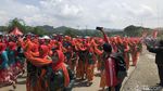 Potret Ribuan Emak-emak Menari di Sumedang