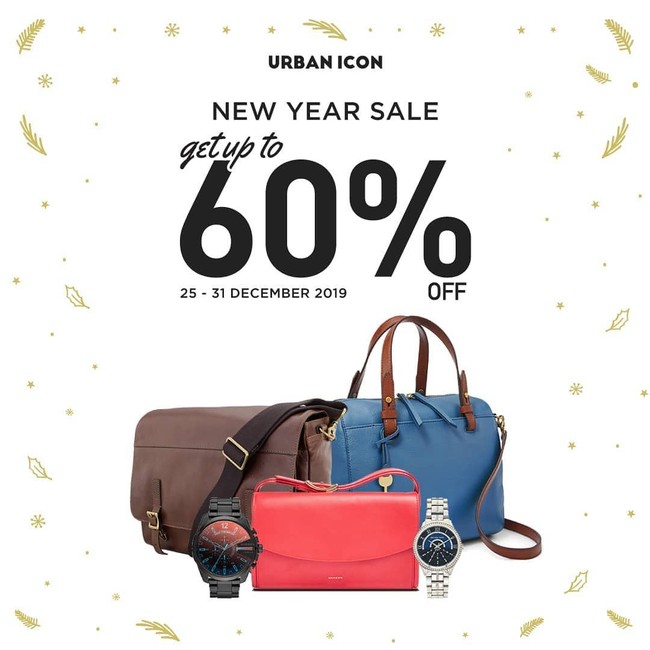 Mencari tas atau jam tangan untuk tampil gaya di tahun baru? Anda bisa mengunjungi gerai Urban Icon. Sejumlah opsi didiskon hingga 60% hingga hari ini. Jangan sampai ketinggalan. Foto: Twitter