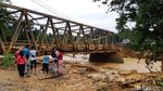 Jembatan di Lebak Putus Diterjang Banjir