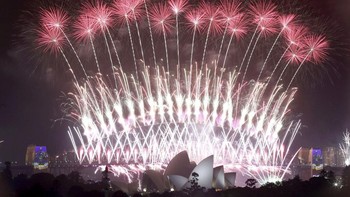  Pesta kembang api di Sydney, Australia. Foto: AP Photo/Rick Rycroft, File 