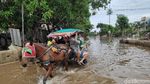 Potret Banjir di Jalan Boulevard Barat Kelapa Gading