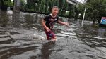Jalan By Pass Yos Sudarso Sunter Jakarta Utara juga Terendam Banjir