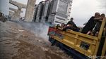 Potret Banjir di Jalan Boulevard Barat Kelapa Gading