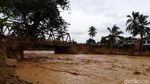 Jembatan di Lebak Putus Diterjang Banjir