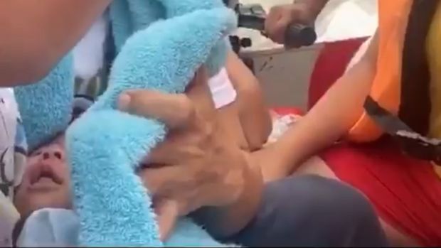 Bayi Wulan berhasil dievakuasi.