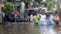 Banjir di kawasan ini terjadi sejak 1 Januari kemarin.
