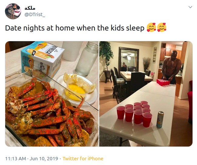 Pacar atau suami yang pengertian dengan kelelahan pasangannya adalah pengertian pria romantis yang sebenarnya. Begitu juga dengan mereka yang masih selalu menyempatkan untuk bermesraan setelah berkeluarga dan punya anak. Foto: Twitter