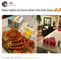 Pacar atau suami yang pengertian dengan kelelahan pasangannya adalah pengertian pria romantis yang sebenarnya. Begitu juga dengan mereka yang masih selalu menyempatkan untuk bermesraan setelah berkeluarga dan punya anak. Foto: Twitter