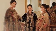 Gaya Anggun Iriana Bareng Anak dan Mantu Pakai Baju Biyan di Foto Tahun Baru